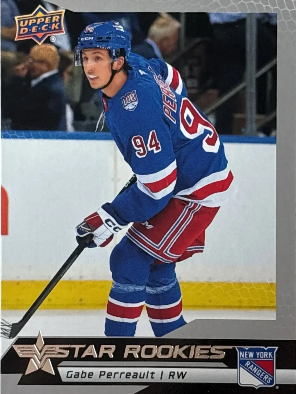 Upper Deck Gabe Perreault Rookie Trading Card